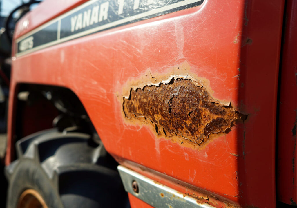 車体のサビや凹み
