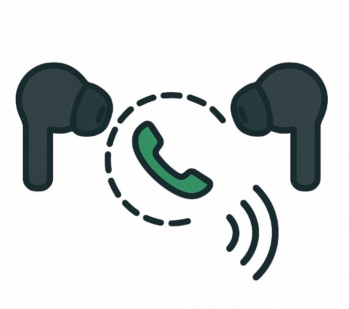 音声アシストや通話に対応しているかチェック イラスト