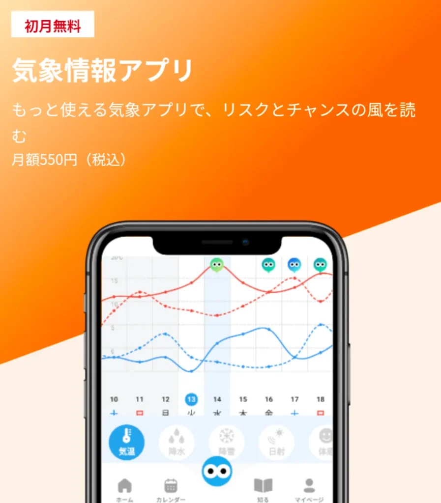 農業天気アプリbiz tenki